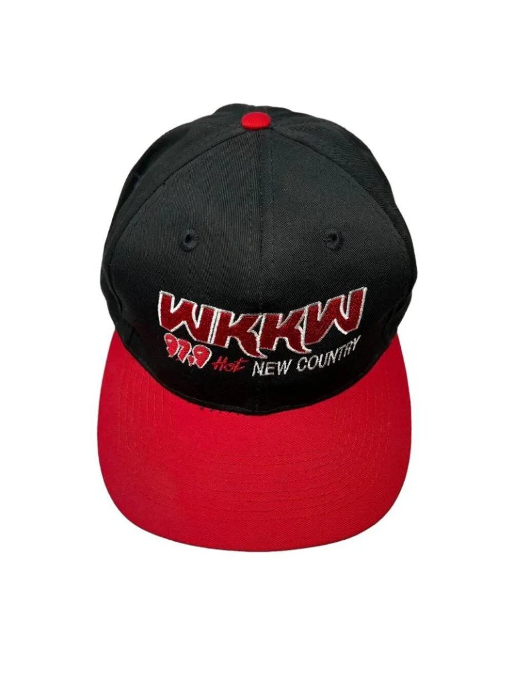 WKKW 97.9 Hot Country Music Radio Station Morgantown WV Vintage Snapback Hat Cap